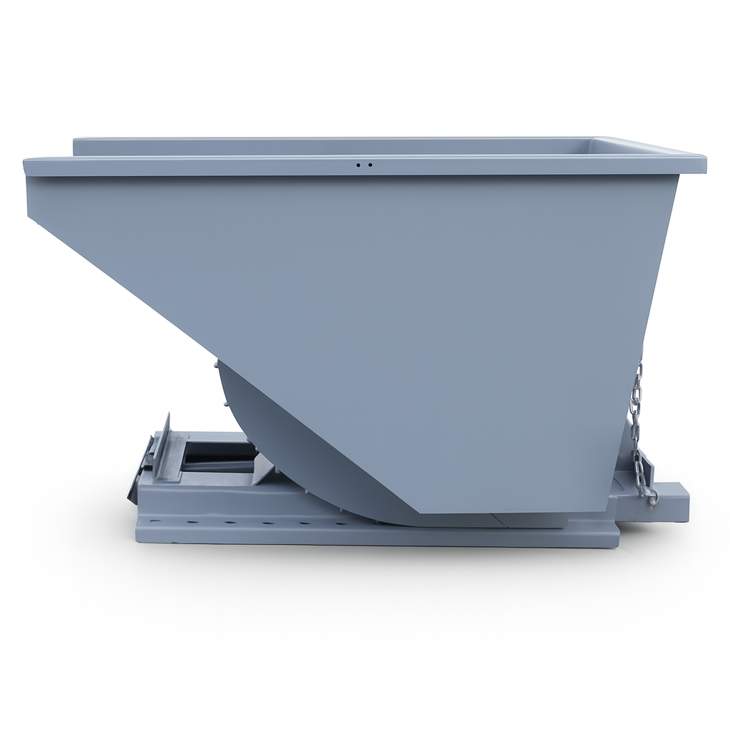 1-1/2 yd 4000 lb Capacity Bump Release Dumping Hopper Forklift Attachment 2