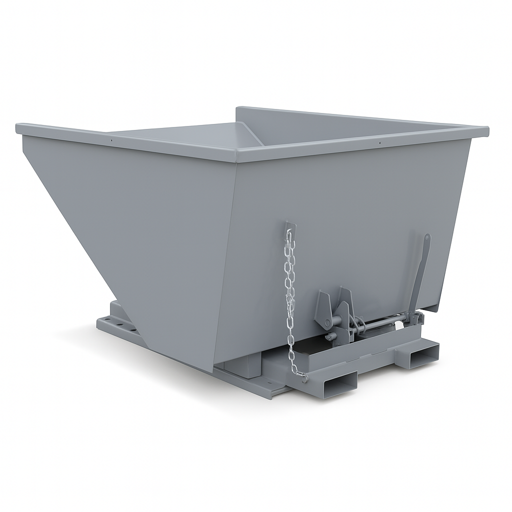 1-1/2 yd 4000 lb Capacity Bump Release Dumping Hopper Forklift Attachment 3