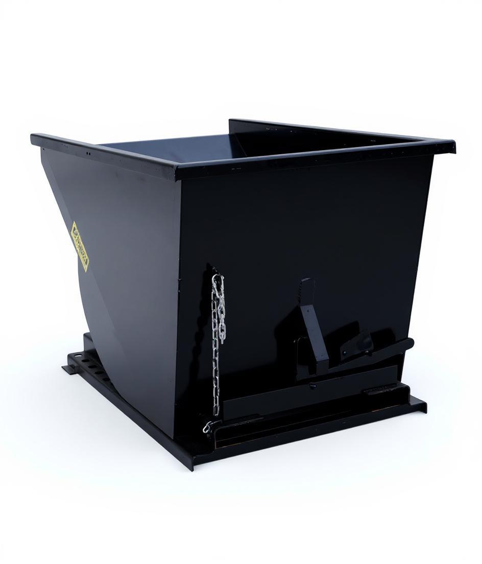 Forklift Dumpster, Self-Dumping Hopper, 1 Cu. Yd, 7000 Lbs 3