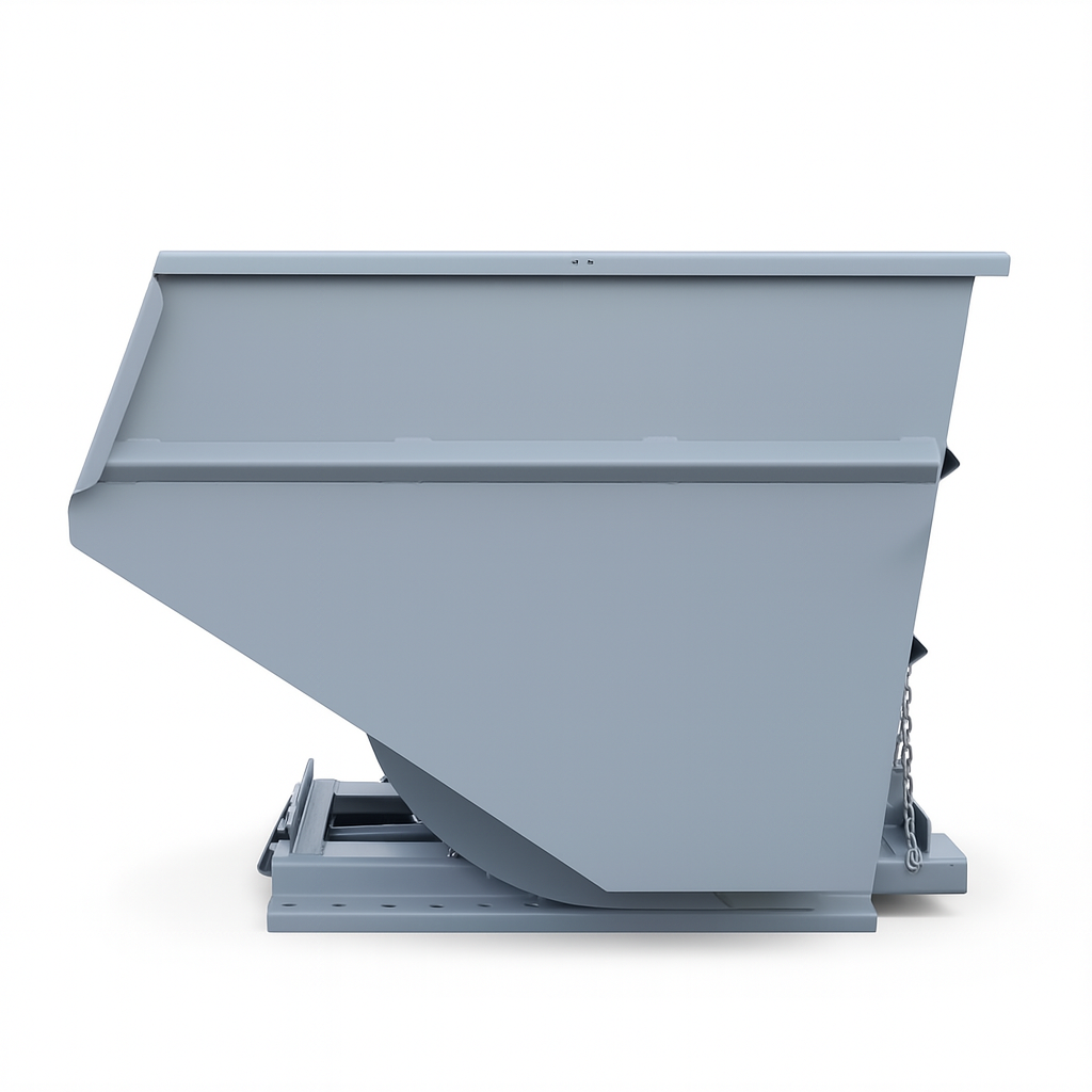 3 yd 4000 lb Capacity Bump Release Dumping Hopper Forklift Attachment