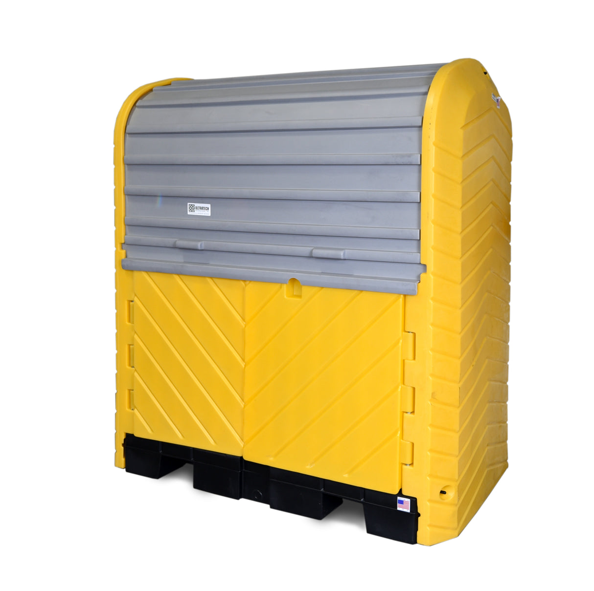 Ultra-Hard® Roll Top Hardcover Spill Pallet; Fits 2 55 gal. Poly or Steel Drums