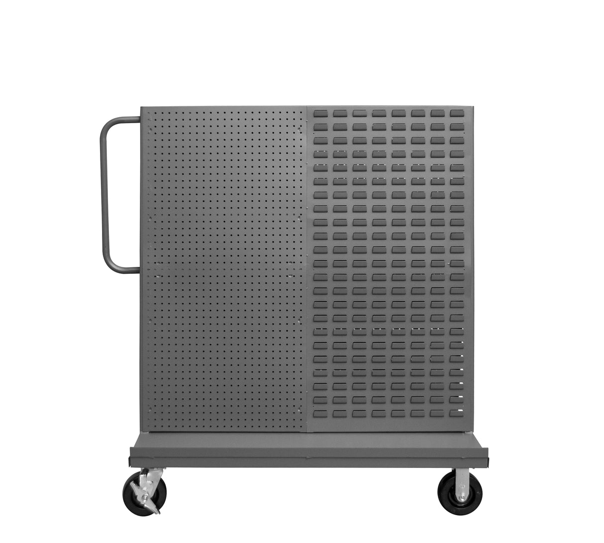 Durham® Panel Cart: Mobile A-Frame Truck with Dual Louvered Panels and Pegboards