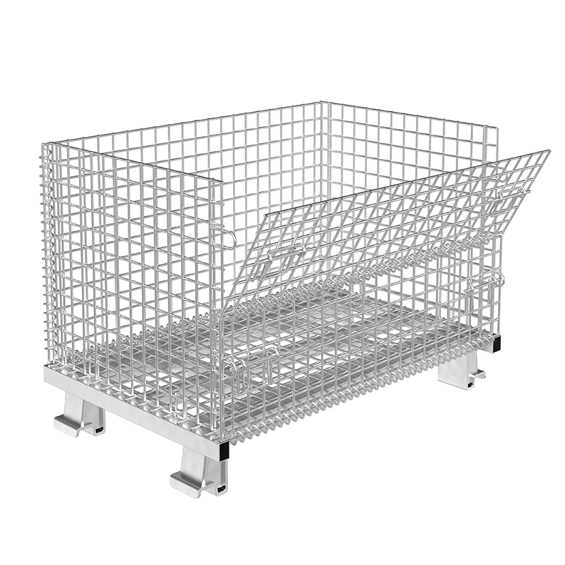 Collapsible Wire Mesh Containers – Stackable Industrial Baskets