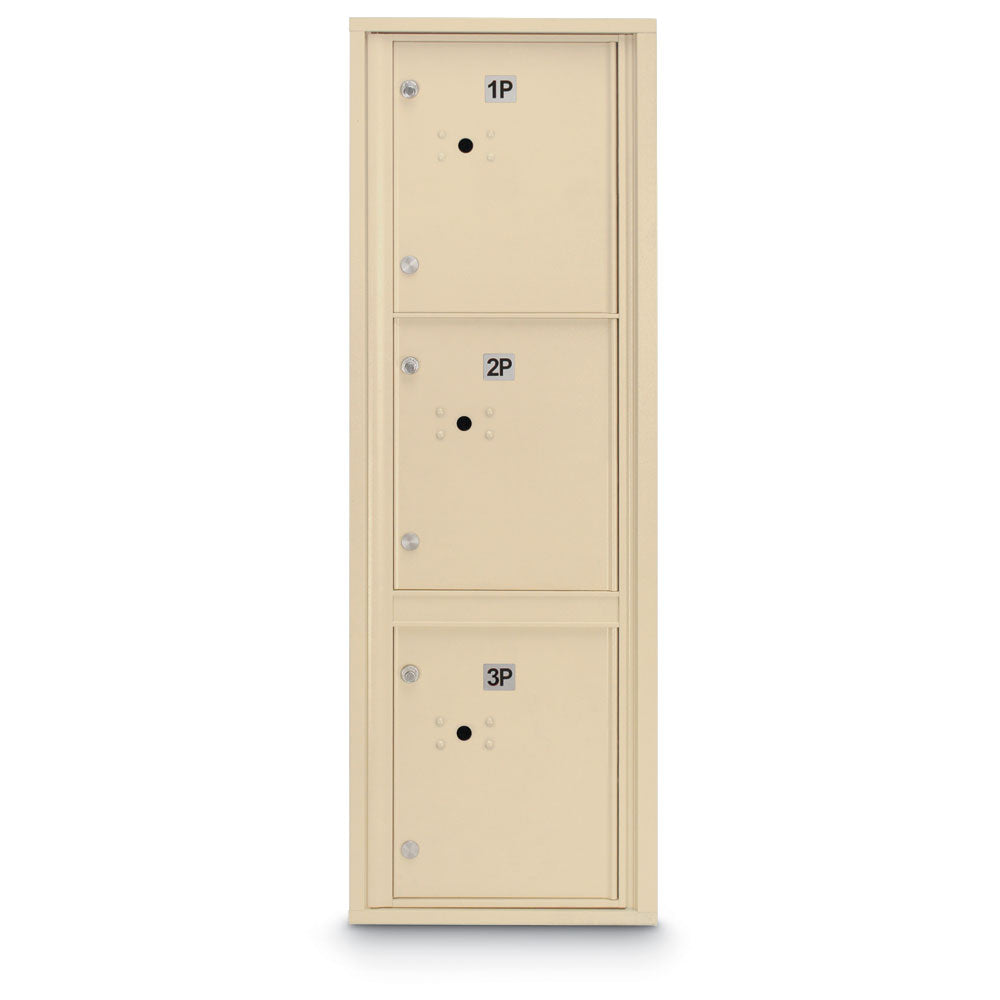 Standard 4C Mailbox with (3) Parcel Lockers