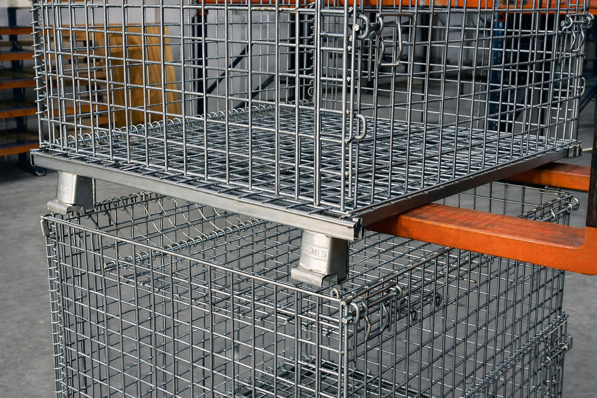 Wire Mesh Container Lids – Stackable Covers