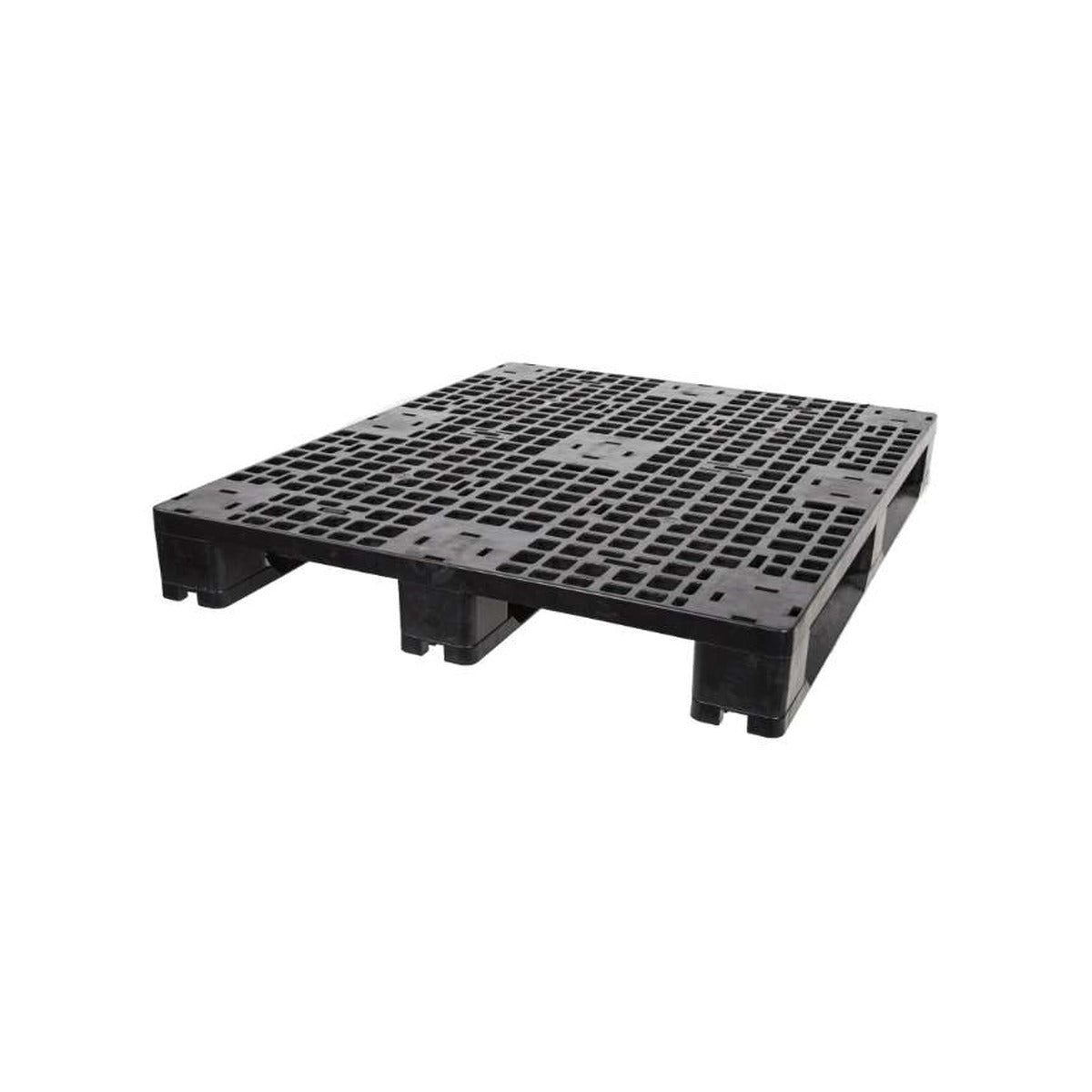 48x40 mid duty plastic pallet top deck, three-runner construction