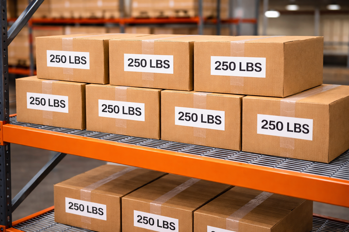 Punched Steel Pallet Rack Decking – 50% Open | NFPA 13 Compliant