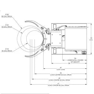 Valley Craft SelfPowered Drum Forklift Attachment Efficient Powersafe  Durable Image 6