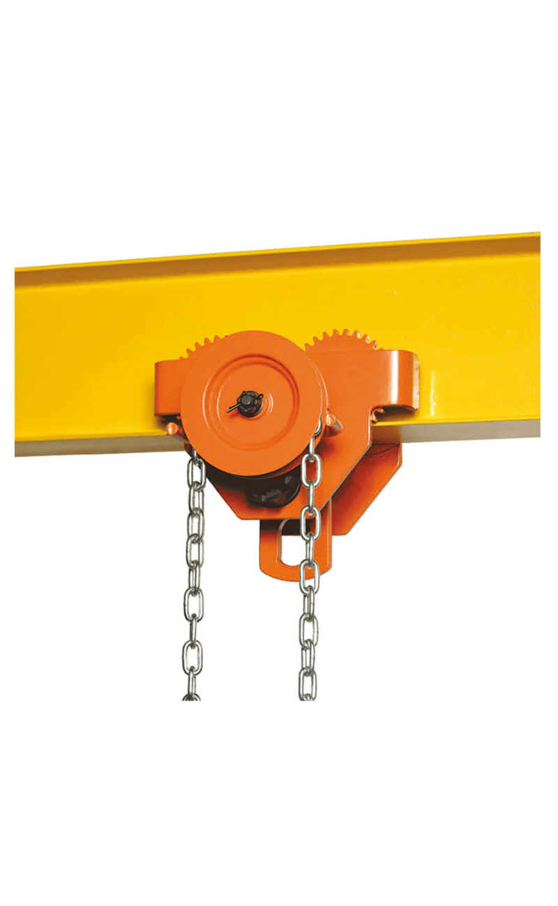 Bison HeavyDuty Manual Geared Trolley Varying Load Capacities Available Image 1