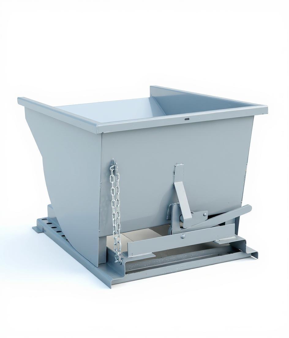 1/2 yd 4000 lb Capacity Self Dumping Hopper Forklift Attachment 4