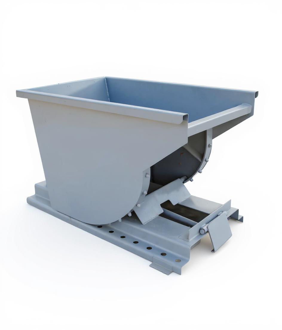 1/3 yd 4000 lb Capacity Bump Release Dumping Hopper Forklift Attachment 4