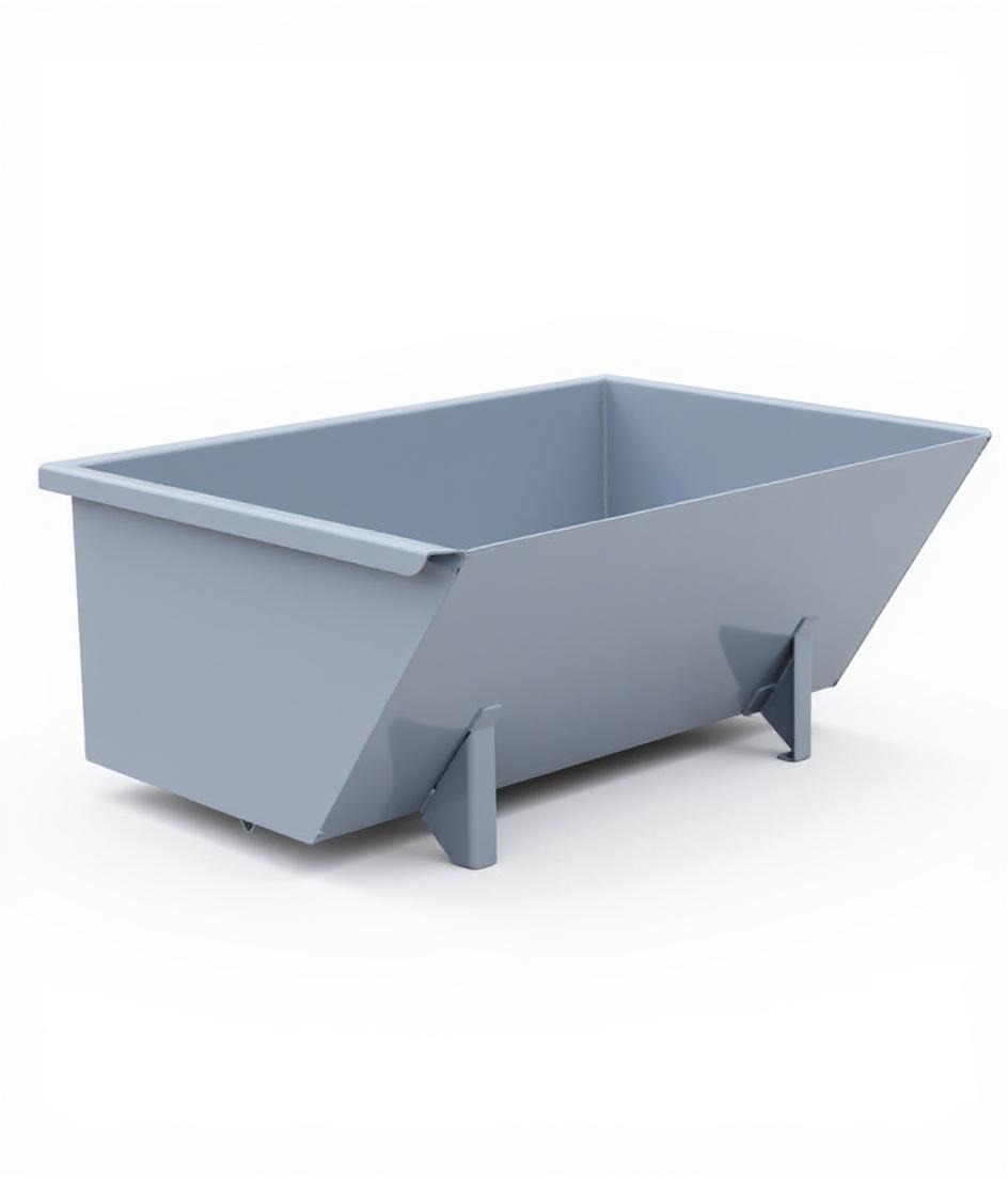Forklift Dumpster, Self-Dumping Hopper low profile, 1 Cu. Yd, 5000 Lbs 9