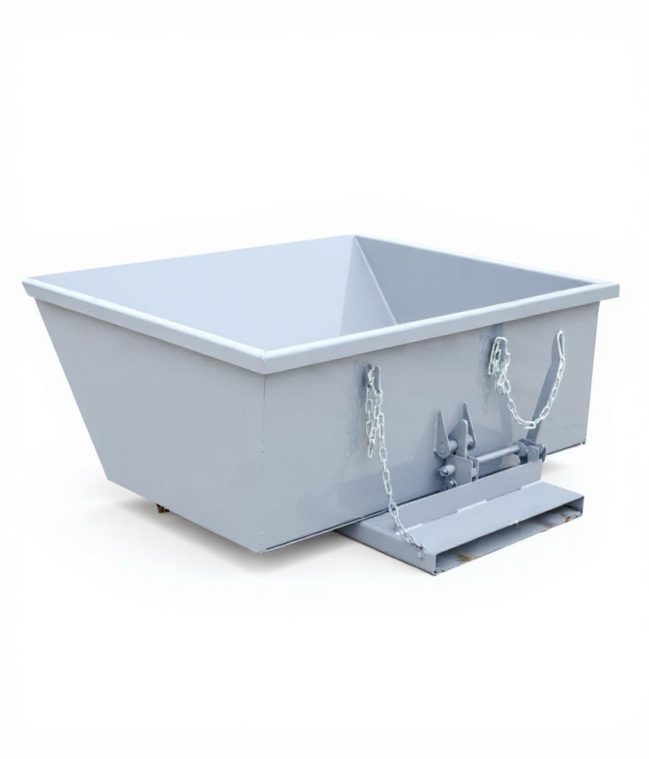 Forklift Dumpster, Self-Dumping Hopper low profile, 1 Cu. Yd, 5000 Lbs 5