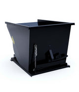 Forklift Dumpster, Self-Dumping Hopper, 1 Cu. Yd, 7000 Lbs 3