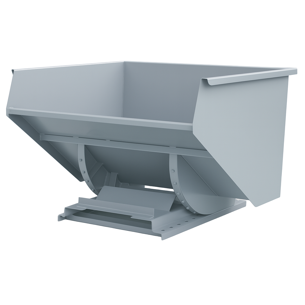 2-1/2 yd 4000 lb Capacity Self Dumping Hopper Forklift Attachment 1