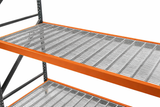 Punched Steel Pallet Rack Decking – 50% Open | NFPA 13 Compliant