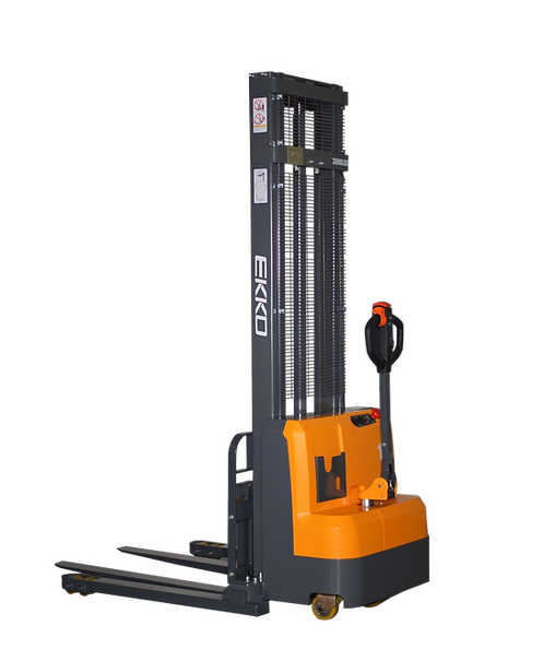 EKKO Lift Electric Straddle Stacker 3,000 lbs Capacity - 118" & 138" Height EB14C-138 EB14C-118