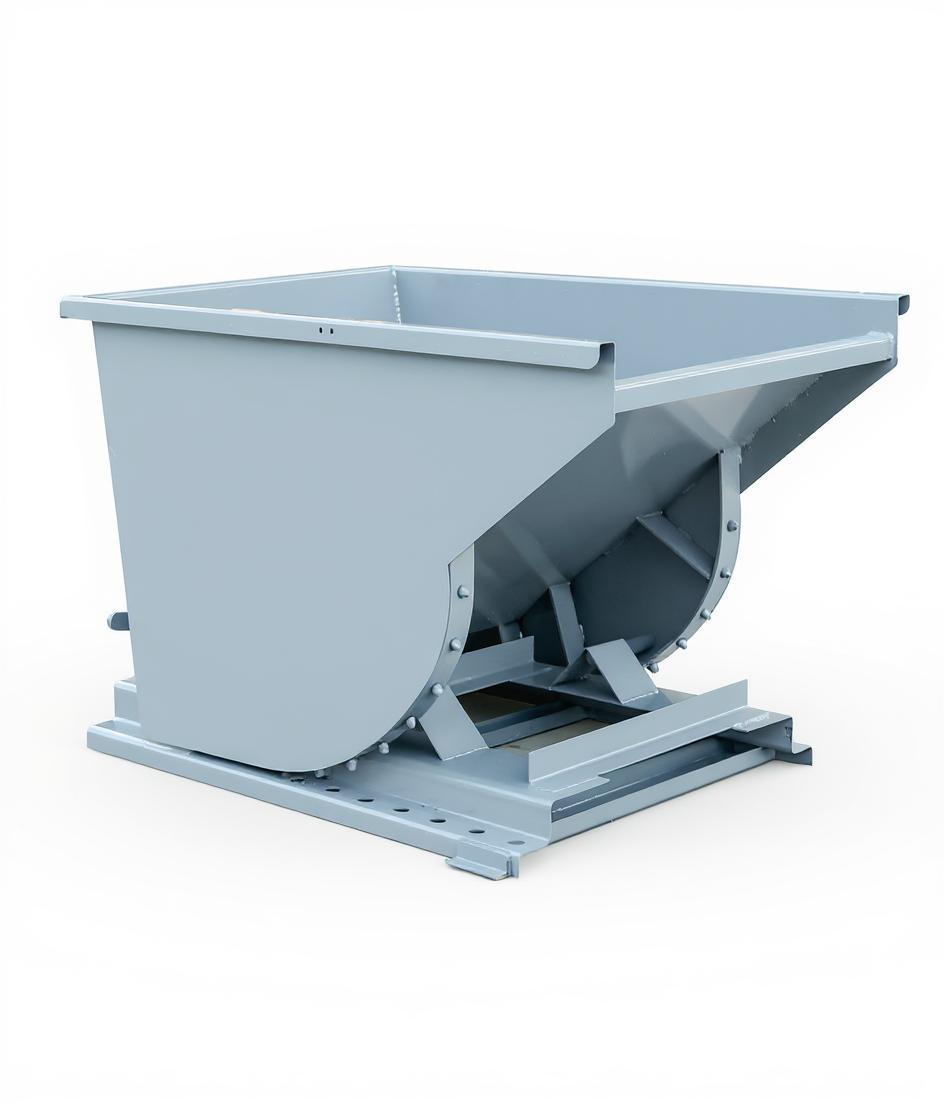 3/4 yd 4000 lb Capacity Self Dumping Hopper Forklift Attachment 1