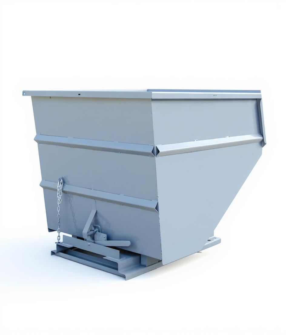 3 yd 4000 lb Capacity Self Dumping Hopper Forklift Attachment 2