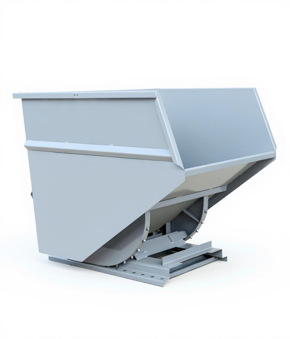 3 yd 4000 lb Capacity Self Dumping Hopper Forklift Attachment 1