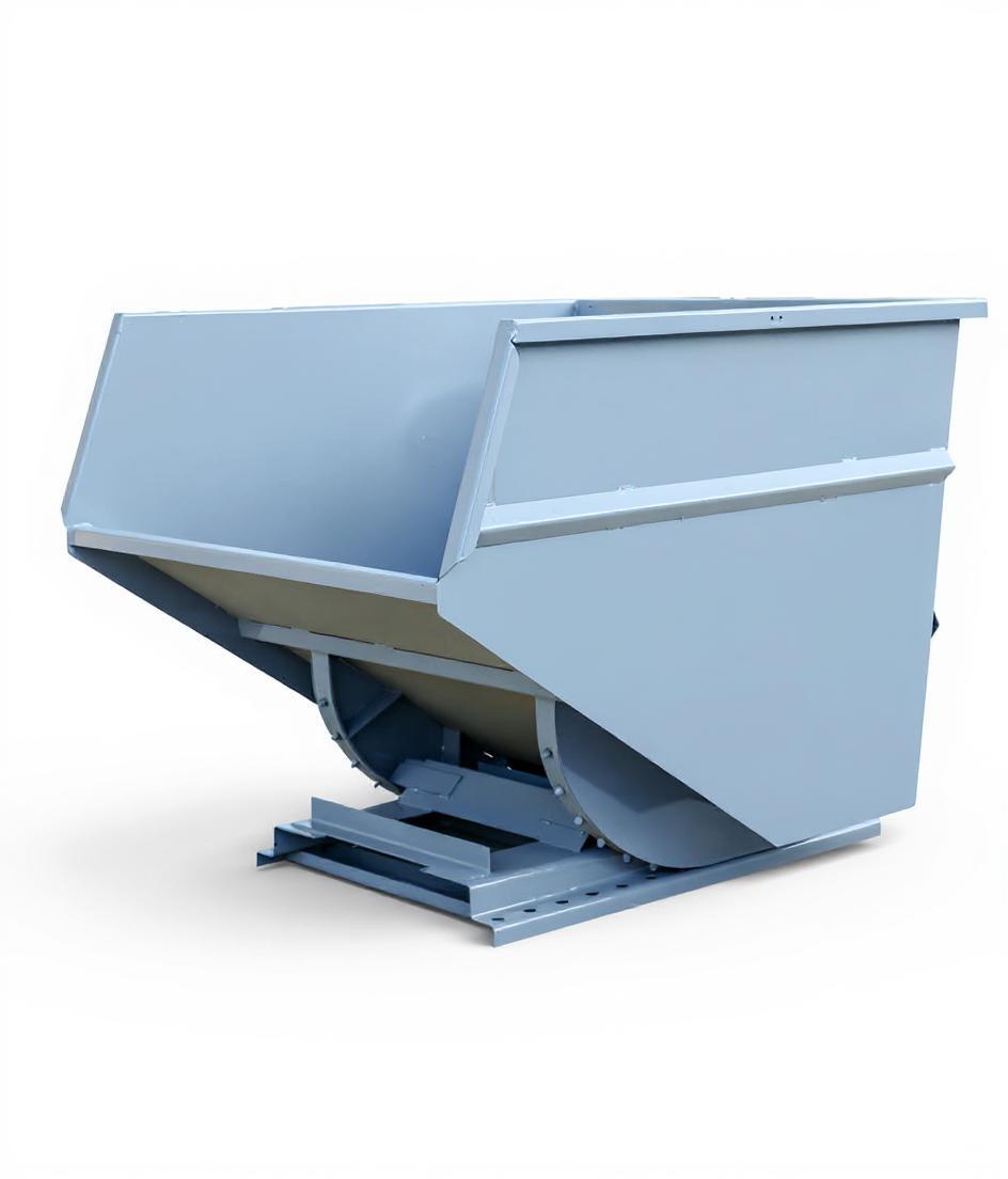 3 yd 4000 lb Capacity Self Dumping Hopper Forklift Attachment 3