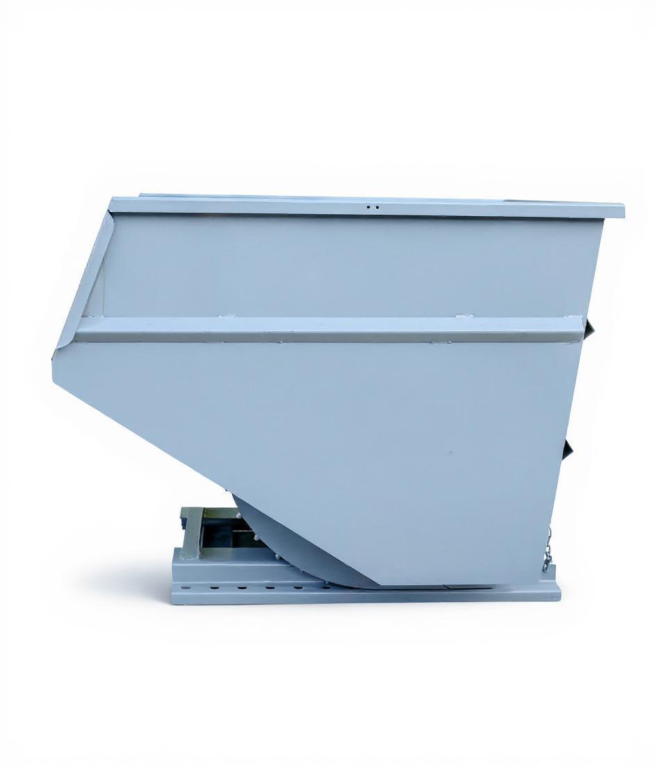 3 yd 4000 lb Capacity Self Dumping Hopper Forklift Attachment 4