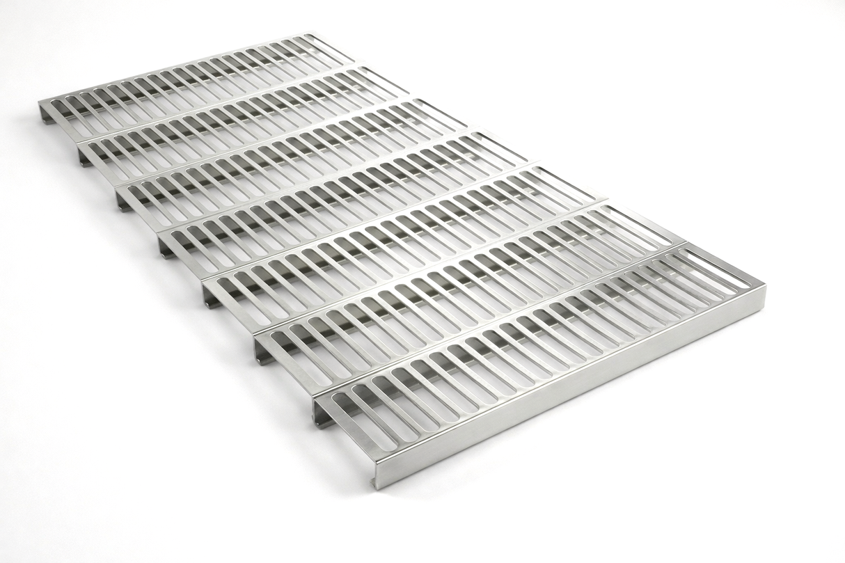 Punched Steel Pallet Rack Decking – 50% Open | NFPA 13 Compliant