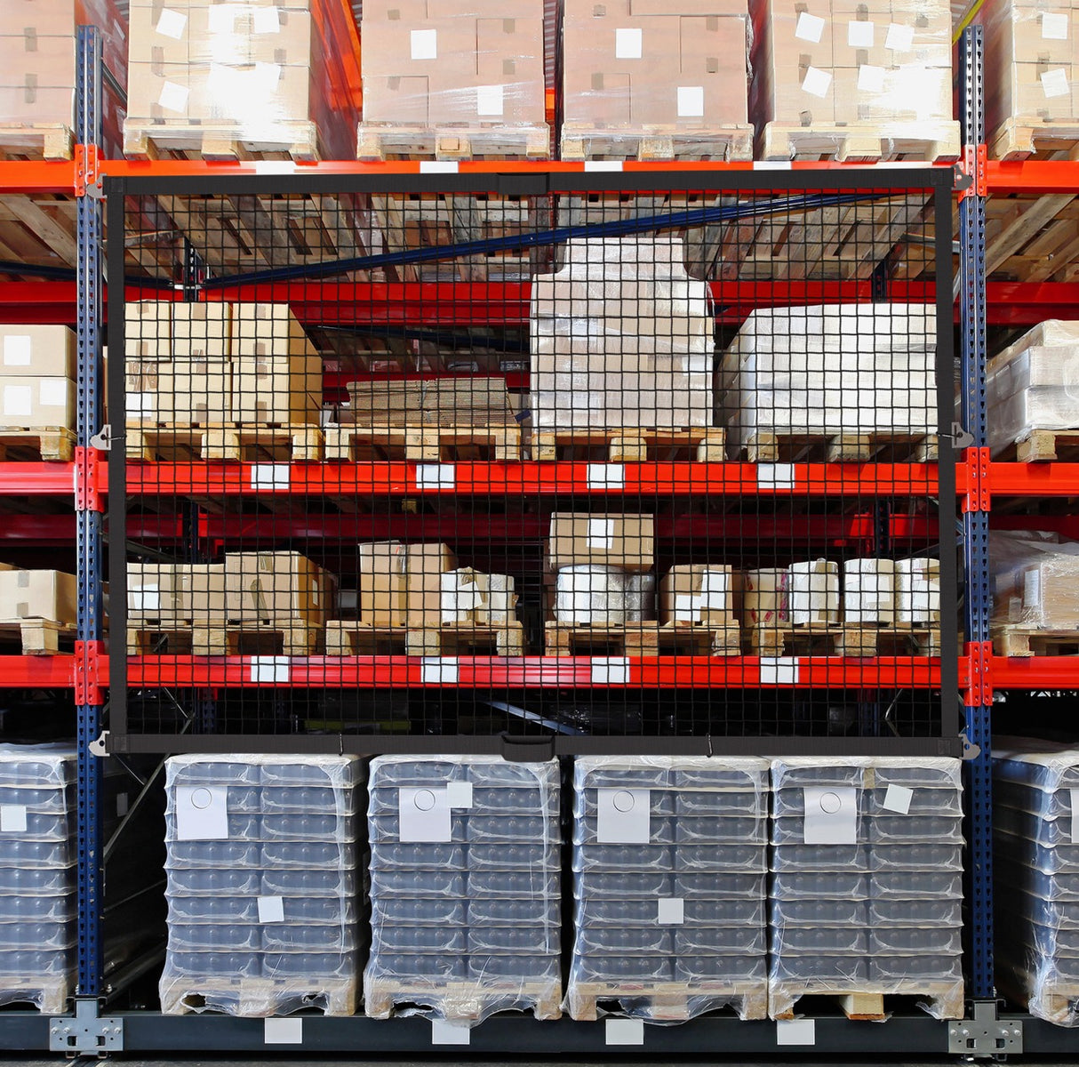 FlexNet Modular Pallet Rack Safety Netting