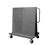 Durham® Panel Cart: Mobile A-Frame Truck with Dual Louvered Panels and Pegboards