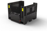 32 x 30 collapsible bulk container with access door open