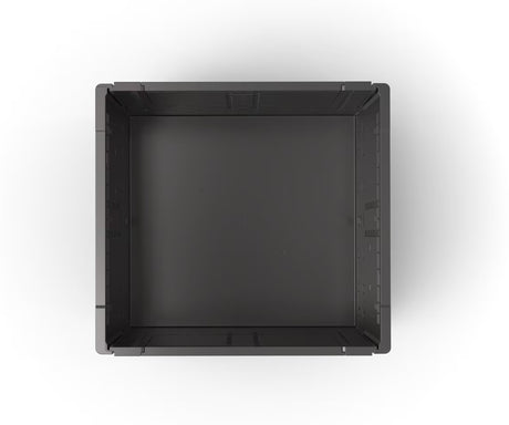 Top view into an empty 48 x 45 collapsible bulk container