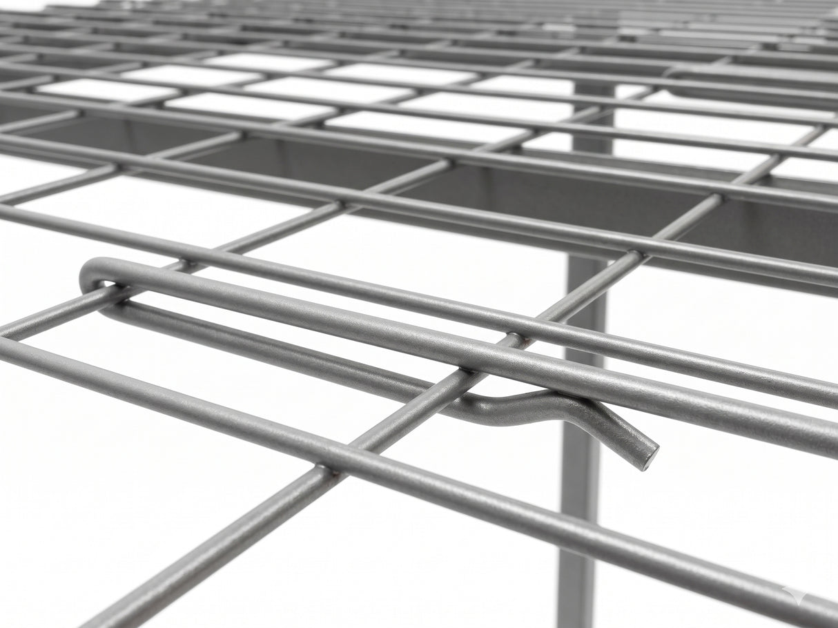Pallet Rack Backstop Divider – Wire Mesh Rear Guard
