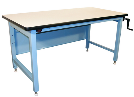Ergoline Heavy Duty Workbench with adjustable height and durable top surfaces