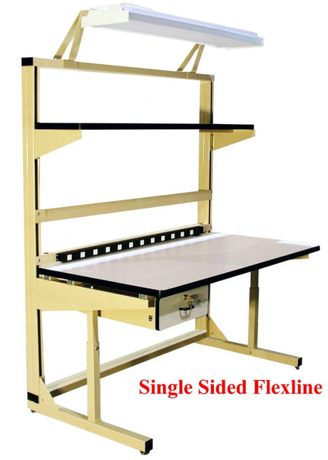 Flex-Line Workbench – 60" × 30", ESD or Plastic Laminate
