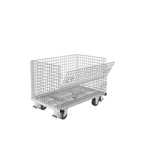 Collapsible Wire Mesh Containers – Stackable Industrial Baskets