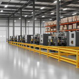Industrial Safety Guard Rail System - Heavy Duty Warehouse Protection