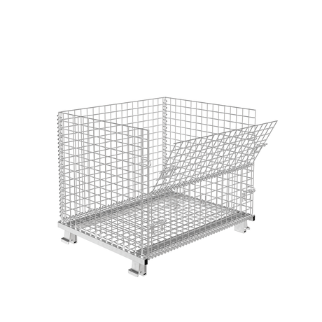 Collapsible Wire Mesh Containers – Stackable Industrial Baskets
