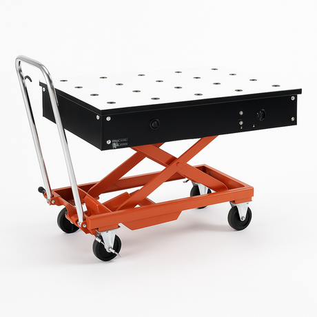 Mobile Retractable Ball Transfer with plastic laminate and mobile base