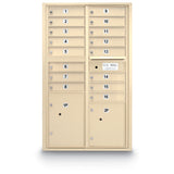 16 Door Standard 4C Std Mailbox with 2 Parcel Lockers - Additional Colors Available