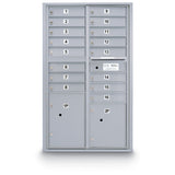 16 Door Standard 4C Std Mailbox with 2 Parcel Lockers - Additional Colors Available