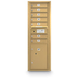 7 Door Standard 4C Mailbox with (1) Parcel Locker