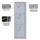 Standard 4C Mailbox with (3) Parcel Lockers