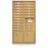 20 Door Standard 4C Mailbox with (2) Parcel Lockers