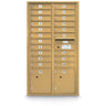 20 Door Standard 4C Mailbox with (2) Parcel Lockers