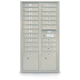 20 Door Standard 4C Mailbox with (2) Parcel Lockers