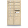 20 Door Standard 4C Mailbox with (2) Parcel Lockers