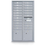 20 Door Standard 4C Mailbox with (2) Parcel Lockers