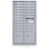 20 Door Standard 4C Mailbox with (2) Parcel Lockers