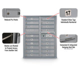 19 Door Standard 4C Front Loading Mailbox