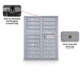 19 Door Standard 4C Front Loading Mailbox